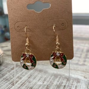 New Christmas Wreath/Holiday/Festive Accessory Drop Earrings
